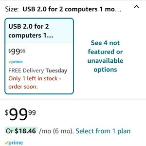 TESmart HDMI KVM Switch 4 Port 4K@60Hz, KVM Switch 1 Monitor 4 Computers EDID Em